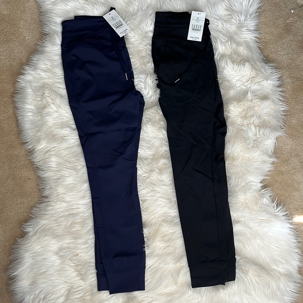 NWT - Cloudful Air High Waisted Drawstring Side Pocket Plain Full Length Joggers